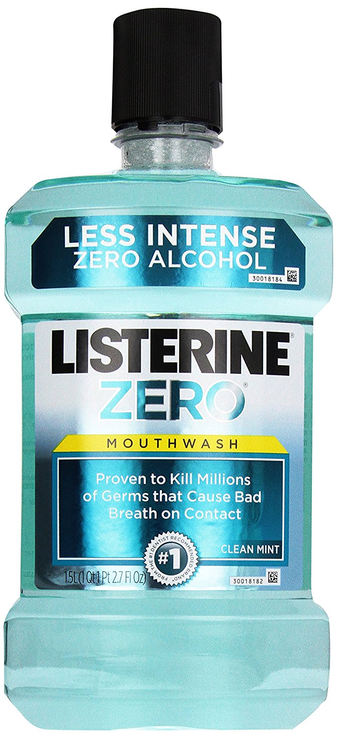Warner Lambert J&J Dental 42834 Listerine Zero Mouthwash Cool Mint 1.5 Liter Warner Lambert J&J Dental 42834 Listerine Zero Mouthwash Cool Mint 1.5 Liter